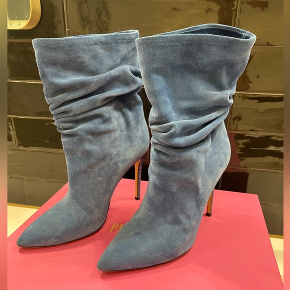 Paris Texas Sued Slouchy Jean colored boots size 38 - Picture 3 of 9